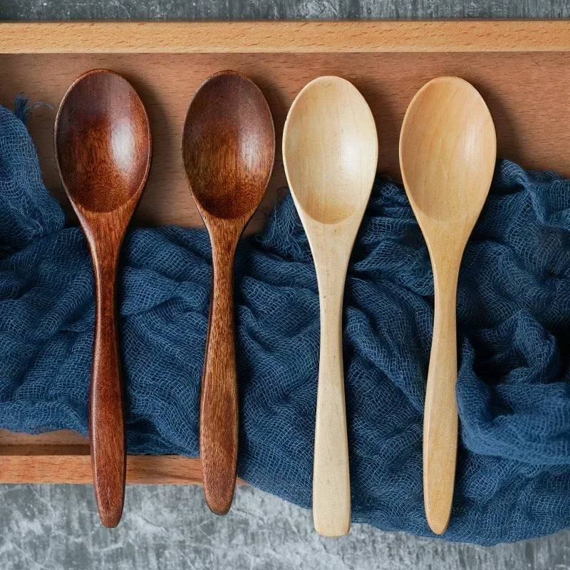 Wooden Spoon – Anti-Scald Tableware for Tea, Coffee, Cooking, and Soup