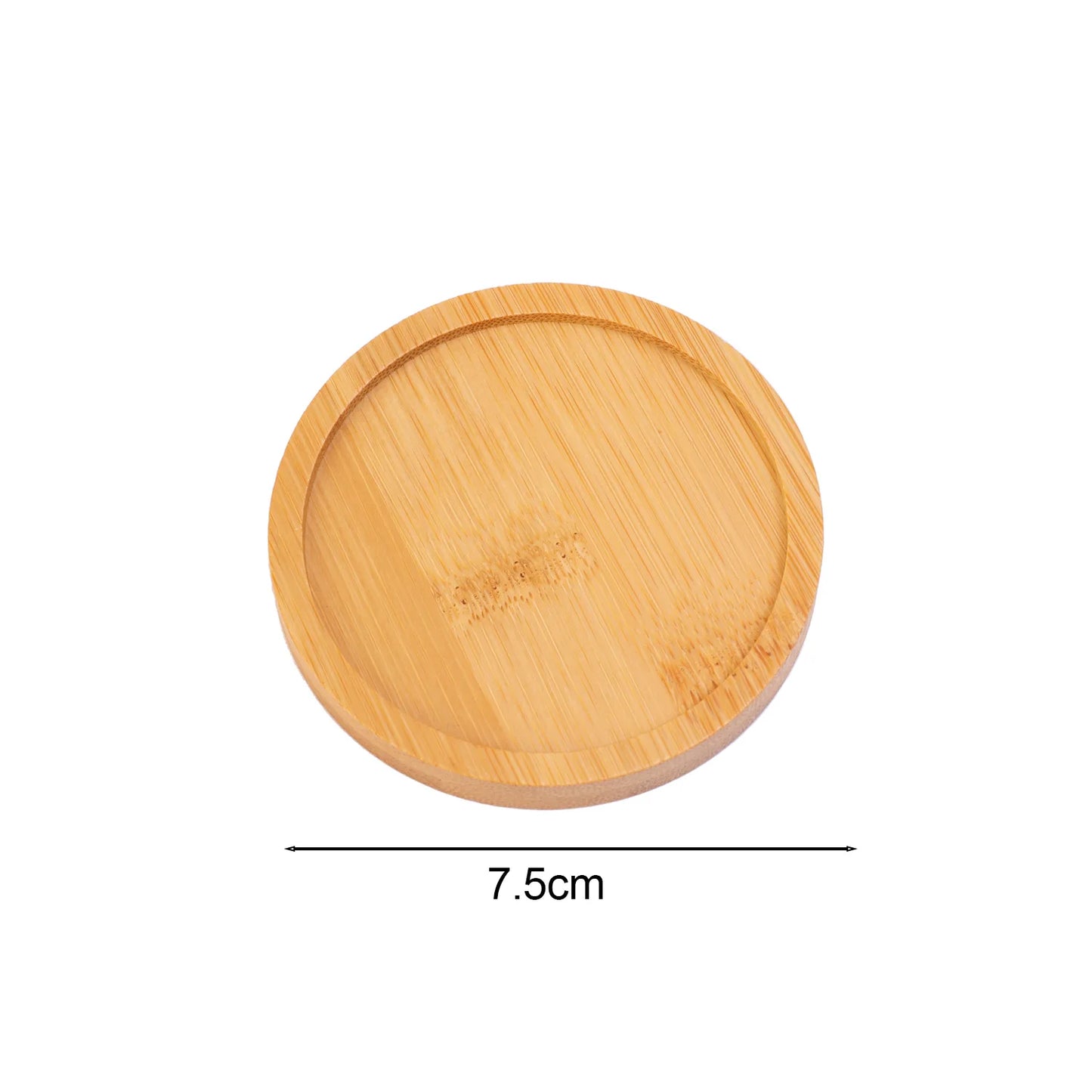 Multi-Purpose Bamboo Tray – Wooden Waterproof Decorative Plate for Home, Coffee, and Plants
