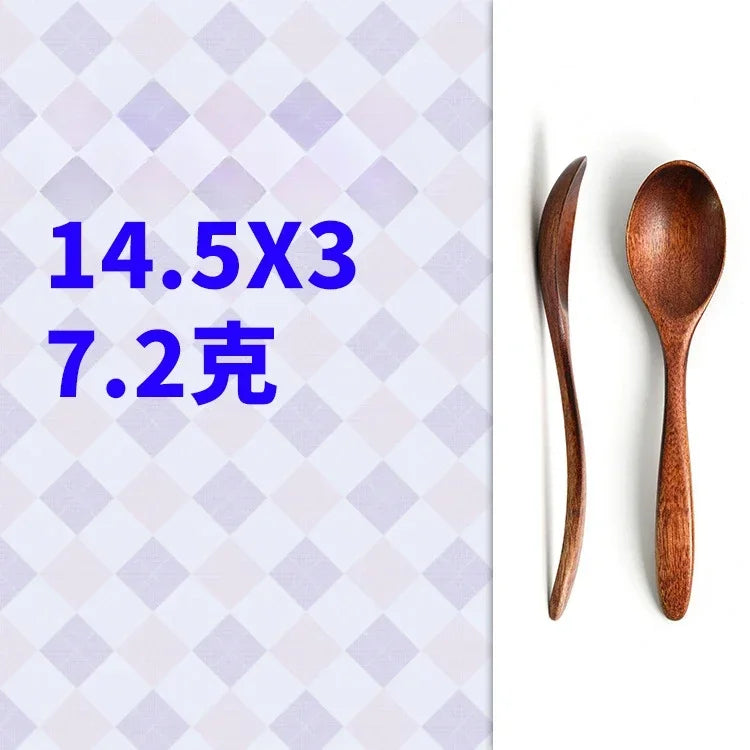 Wooden Spoon – Anti-Scald Tableware for Tea, Coffee, Cooking, and Soup