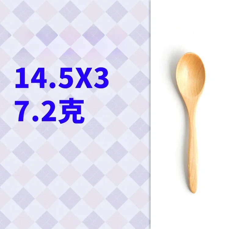 Wooden Spoon – Anti-Scald Tableware for Tea, Coffee, Cooking, and Soup