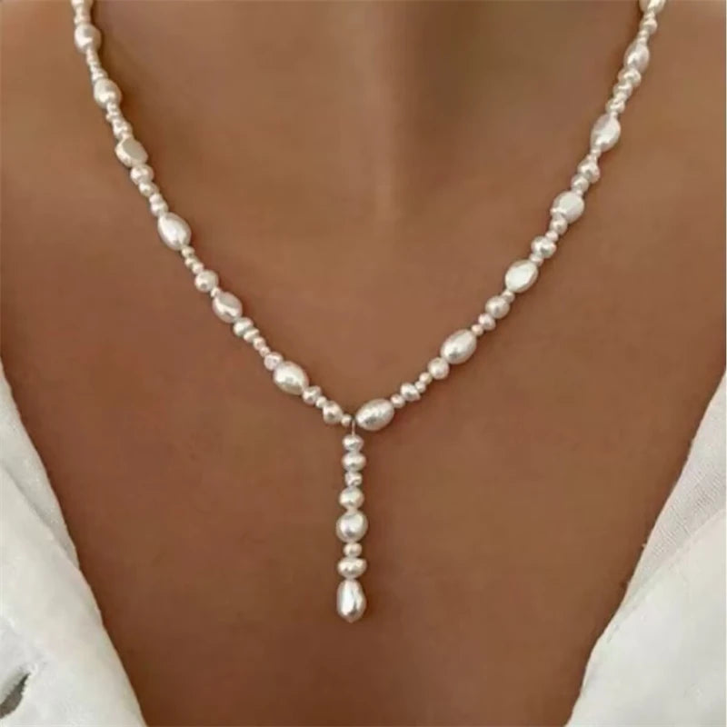 New Fashion Geometric Sequins Tassel Choker Necklace for Women Boho Star Moon Pendant Multi Layered Chain Necklace Party Jewelry