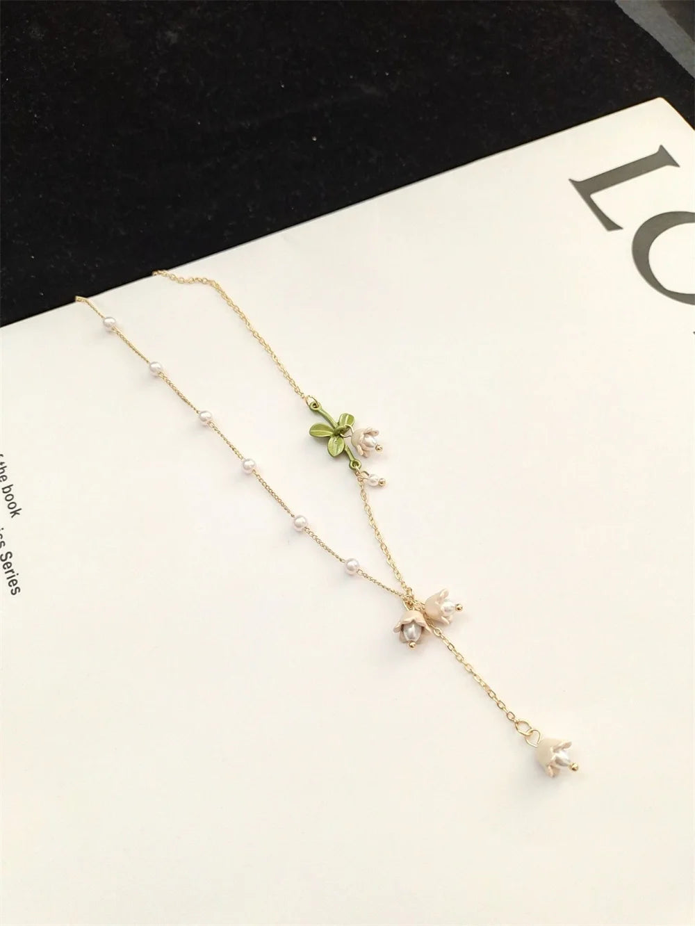 Lily of the Valley Pearl Pendant Necklace – Simple Fresh Jewelry