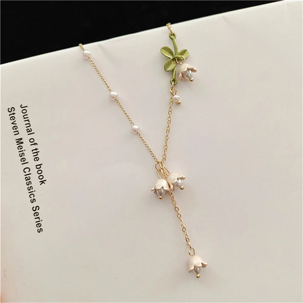 Lily of the Valley Pearl Pendant Necklace – Simple Fresh Jewelry